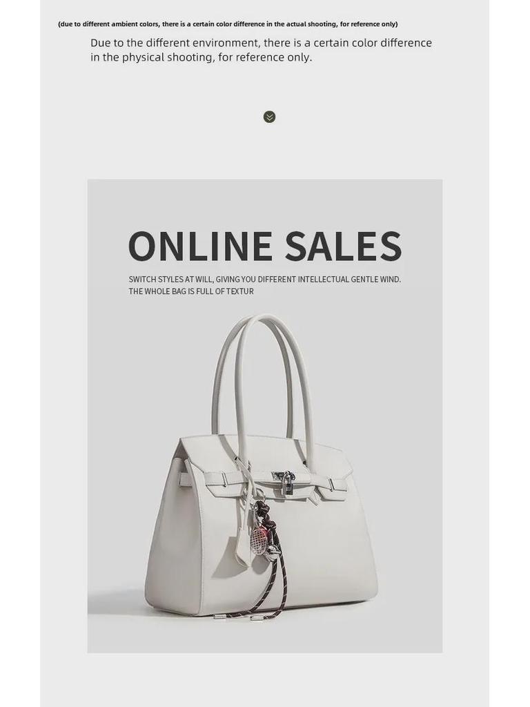 Сумка-тоут платинового цвета с большой вместимостью через плечо и через плечо, весна/лето 2025 г.