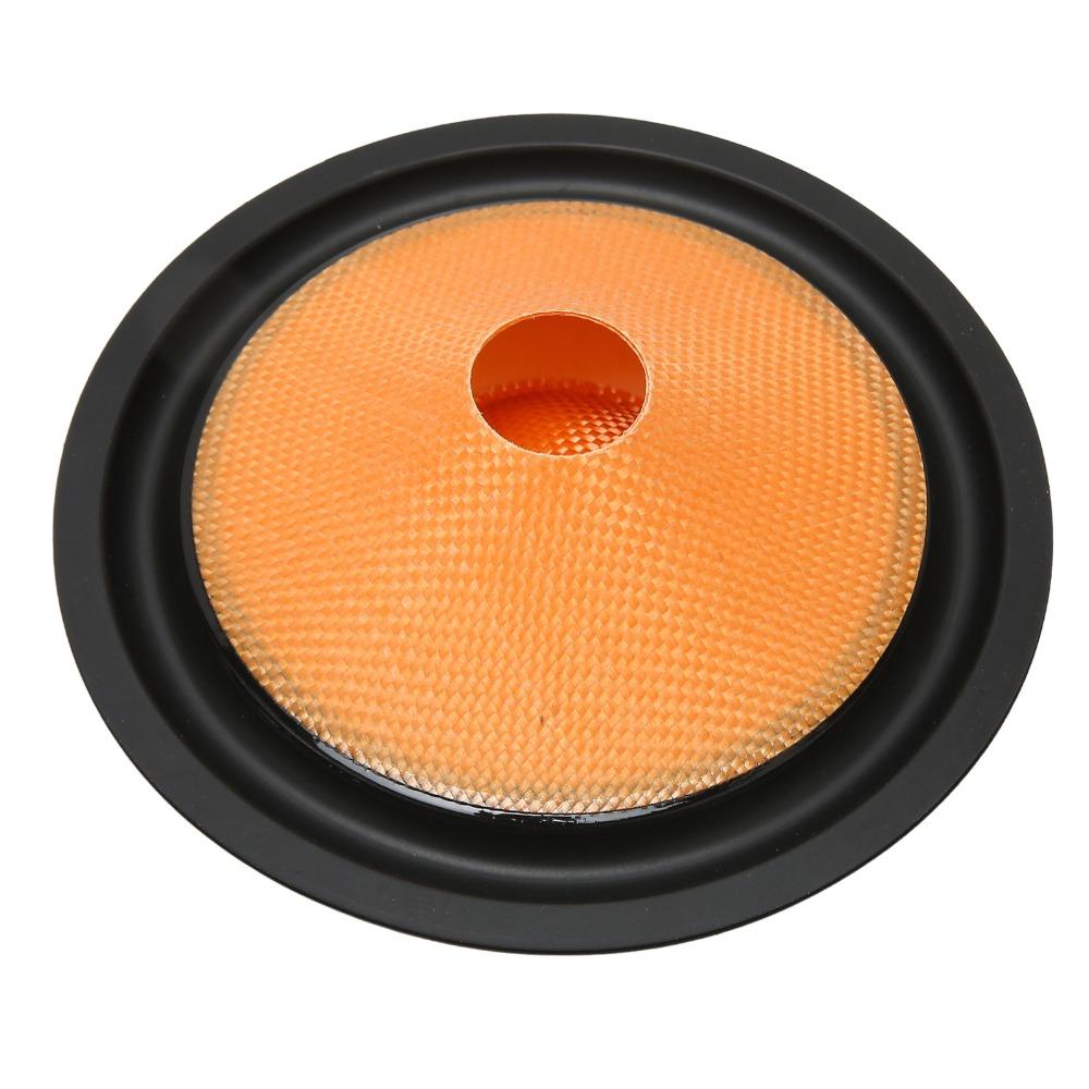 2PCS Orange Paper Speaker Cone 1 Inch Bore & 6 Inch Outer Dia Drum Paper  Subwoofer Repair
