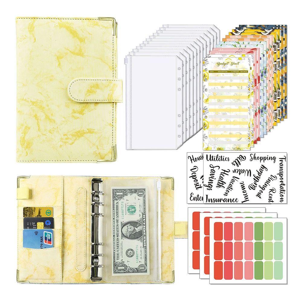 Folder Writing Pads Wallet Notebook Planne Money Saving Binder Cover Notebook Cover Budget Binder