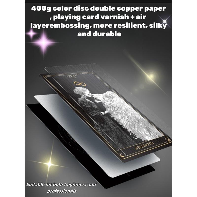 Новая колода Таро Черный Череп 78 карт Готическая Гадательная Оракул Темная Тайна Райдер Уэйт Духовное Руководство Английский Испанский Русский