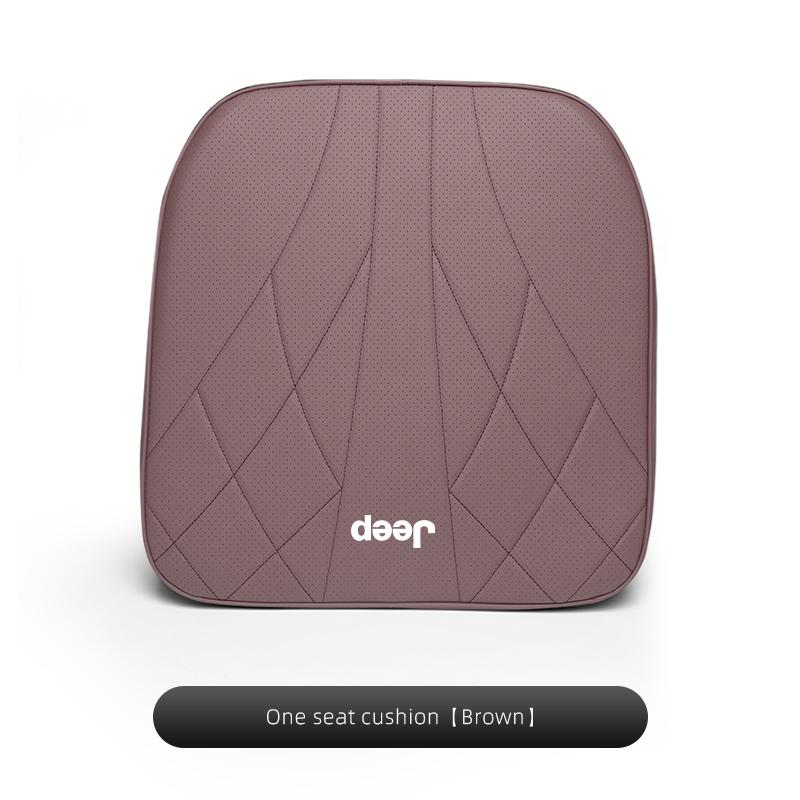 Quality Leather Car Cushion Waist Cushioning Seat Headrest For Jeep Grand Cherokee Wrangler JK Gladiator Compass Renegade Recon