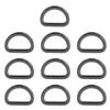 10pcs D Rings Reliable Durable Glossy Comfortable Small Compact Decorative Bag Buckles for DIY