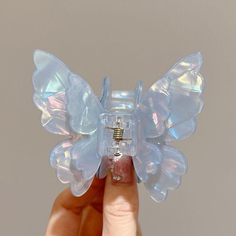 Сказочные красочные бабочки, заколки для волос, сладкие ацетатные заколки-крабы, заколки для волос, головные уборы для женщин и девочек, французские аксессуары для волос