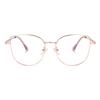 Poshh Eyewear Компьютерные очки с защитой от синего света для женщин | Премиальные очки «Кошачий глаз» | Рамки с защитой от бликов и УФ-излучения | (Розовое золото)