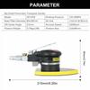 Low Noise Small Detail Pneumatic Sander Mouse Detail Sander Compact air Sander Pneumatic Sander with Comfortable Rubber Handle