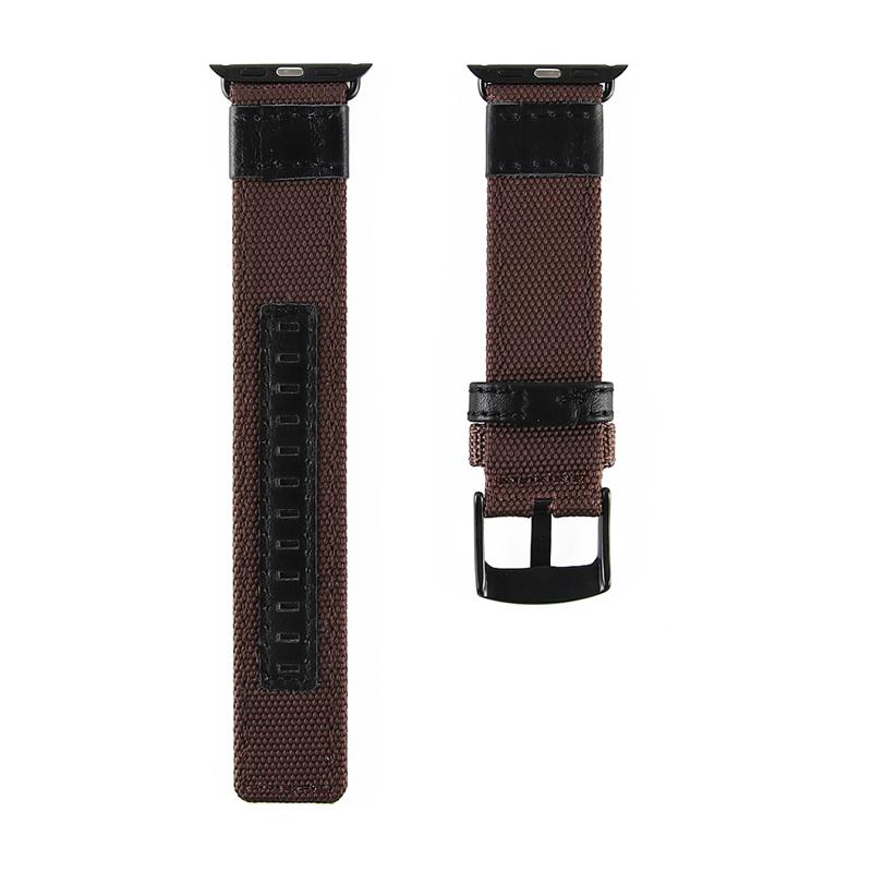 Нейлоновый + кожаный ремешок для Apple Watch Series 6 5 4 3 se iWatch ремешок 38 мм 42 мм браслет Apple Watch Serie 3 4 se 6 40 мм 44 мм ремешок
