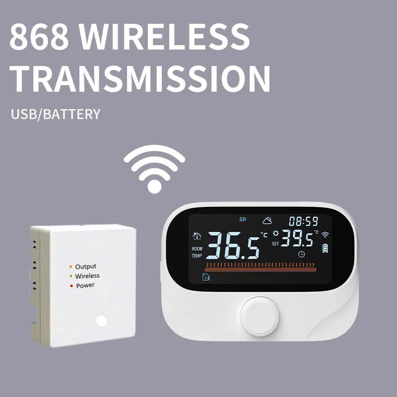 Tuya Smart Wifi Heating Thermostat Wireless Gas Coil Heater Thermostat APP Remote Control Programmable Temperature Controller