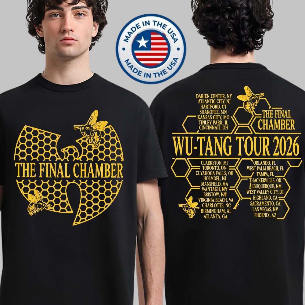 Wu-Tang Clan The Final Chamber Tour 2026 North America Bee Comb Unisex T-Shirt