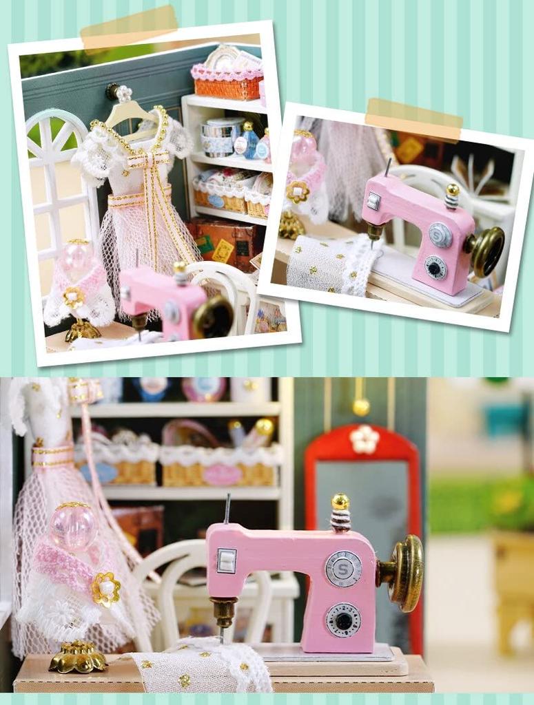(t-FREAK) 1:32 Dollhouse Set of 3, Handmade Kit Set Miniature, Happiness Series (QT-045+ QT-047+ QT-048)