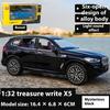 1/32 BMW X5 Внедорожник Сплав Автомобиль Литая Модель Звук и Свет Оттяжка Игрушка Коллекция Декоративный Подарок Мальчики Домашний Декор