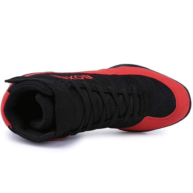 New Men Boxing Shoes Professional Training Fitness Comfortable Wrestling Shoes Fighting Breathable High Quality Boxing Boots