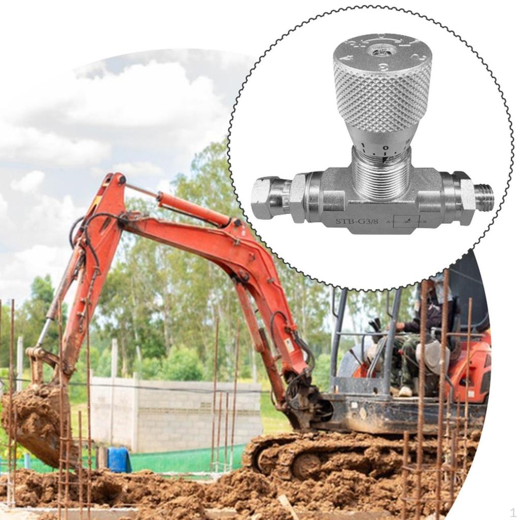 Hydraulic Control Valve for Excavator Attachment Repair, Silver Color.
