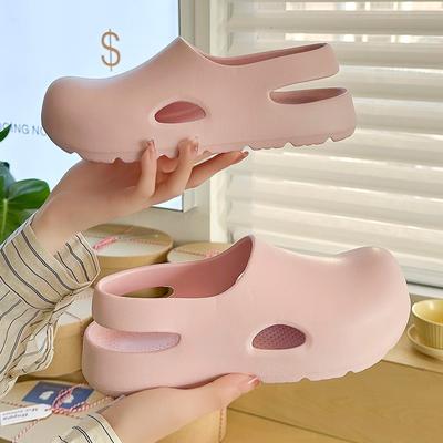 Женские тапочки для холодной погоды с носками, противоскользящие и с симпатичной толстой подошвой, подходят для летней пляжной одежды