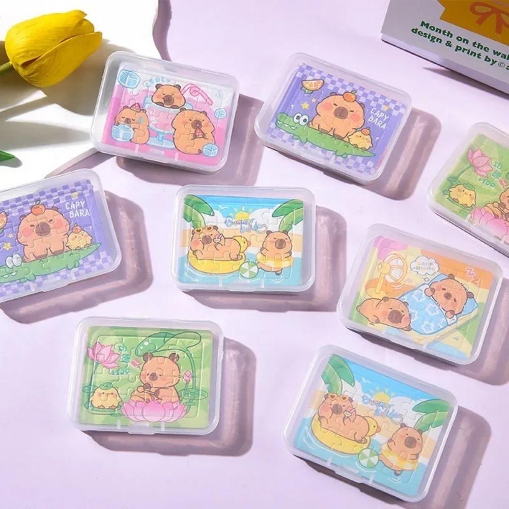 5PCS Animal Educational Toy Capybara Mini Puzzle New Jigsaw Puzzles Party Favors