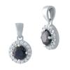 Silver Pendant with Sapphire 0.854ct (2021841)