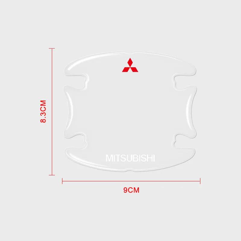 Автомобильная противоударная полоса на дверь полоса для защиты ручки двери Для Mitsubishi Outlander Lancer 10 9 ASX RALLIART Eclipse L200 Pajero