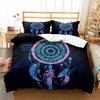 Dreamcatcher Duvet Cover Set Boho Mandala Bedding Set for Girls Adults Purple Dream Catcher Comforter Cover Soft Polyester