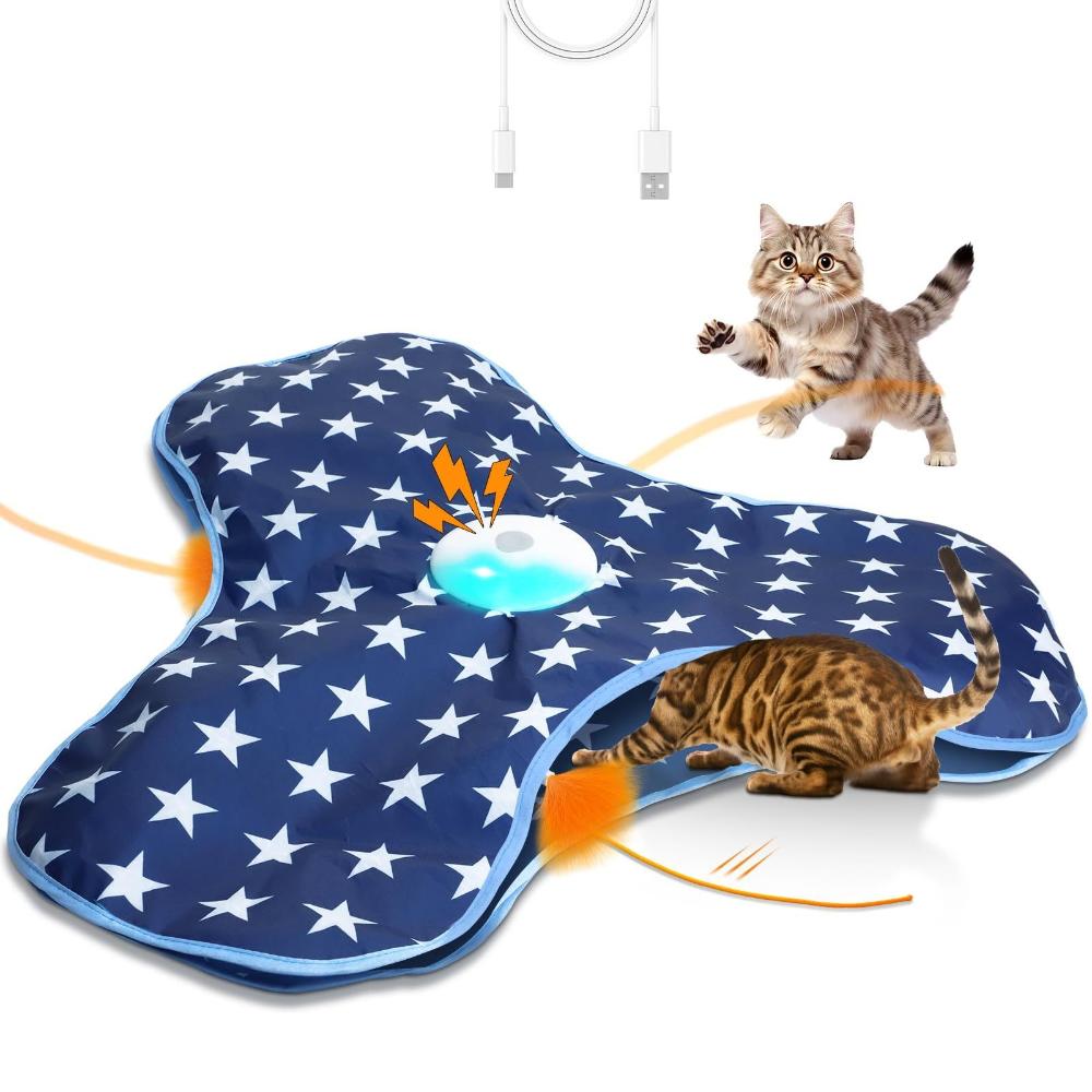Electric Hide and Seek Cat Toy Motion Activated Interactive Cat Toys  Relieving Boredom