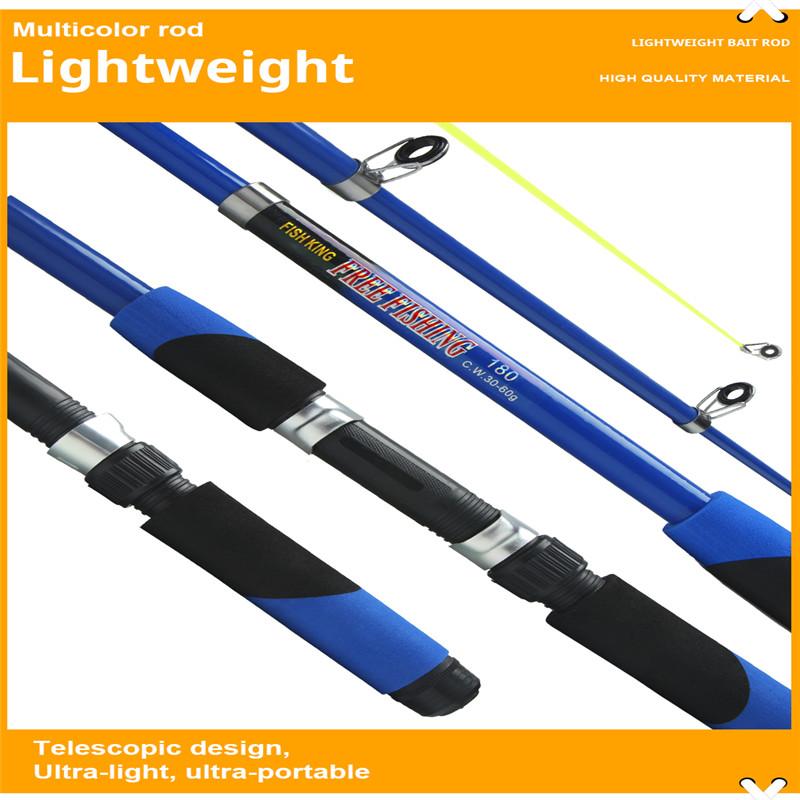 Telescopic Fishing Rods 1.8-4.5M High Carbon Steel Spinning Fishing Rods (For Travelling) Outdoor Bass Fishing Rods