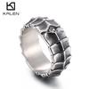 Personalized Design Casting Ring, Simple And Domineering Stainless Steel Dragon Body Diamond Ring