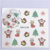 Women Beauty Santa Claus Snowflakes Decals Nail Art Stickers Water Transfer  Decoration Stickers