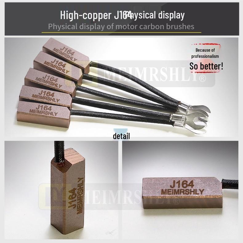 J164 DC Creasing & Die-Cutting Machine Carbon Brush, Premium Graphite, 12.5*12.5*50mm