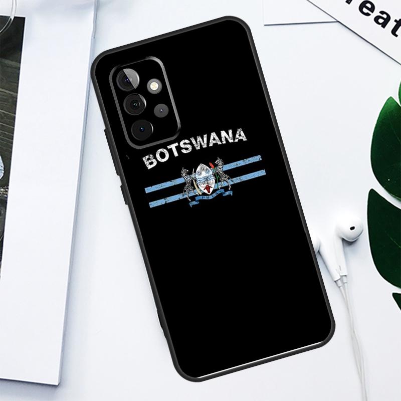 Botswana Flag For Samsung Galaxy A34 A54 A14 A55 A35 A15 A53 A33 A13 A05 A06 A16 A22 A32 A52 Phone Case
