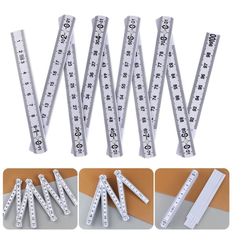 2 шт. Складная линейка 1 метр, Инженерный измерительный инструмент для точных измерений при ремонте зданий