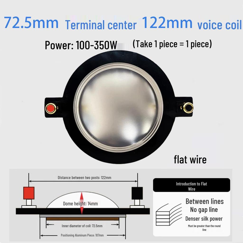 Ремонтные детали для диафрагмы высокочастотного динамика: 25-75 Жила Круглая Плоская Проволока