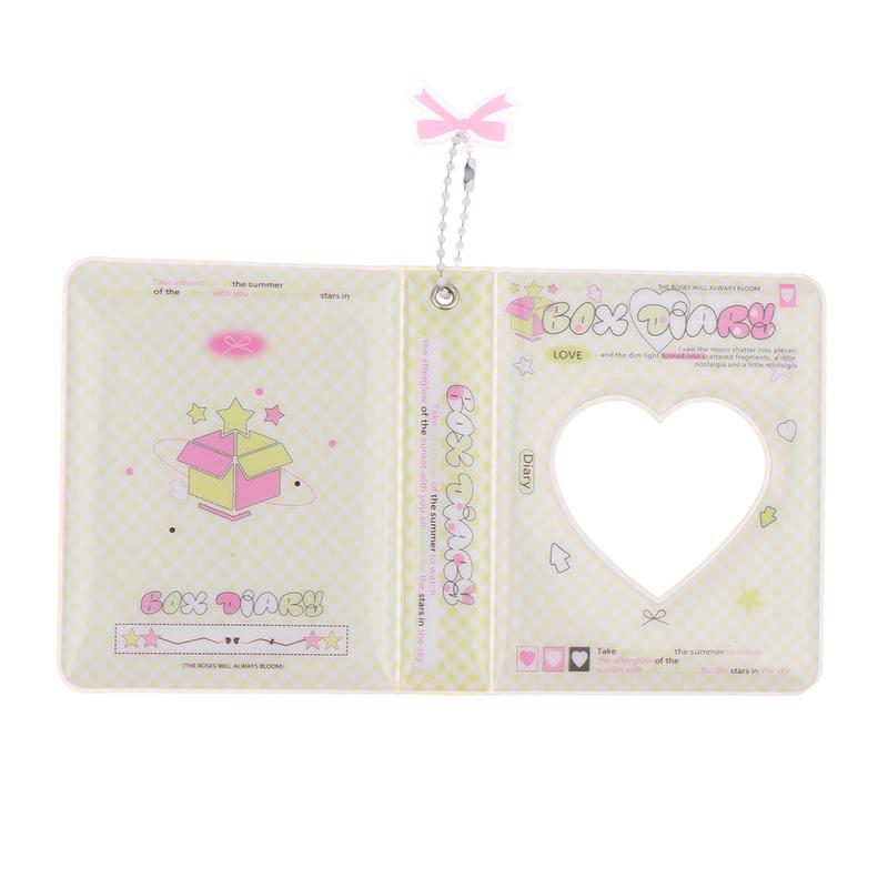 Ins Style Cute 3-Inch Love Album 36 Pockets Card Binder Mini Photocard Holder Kpop Idol Pictures Collection Storage Case