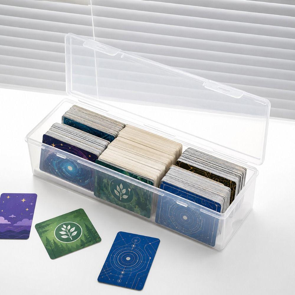 Plastic Organizer for Cards Adjustable Divider Card Holder Box Trading Card Case For MTG Cards