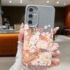 Чехол с цветами гортензии и пиона для Samsung S26 S25 S24 Ultra S23 S22 S21 FE A15 A16 A17 A26 A35 A36 A37 A54 A55 A56 A57 5G, силиконовый чехол с текстурой кожи
