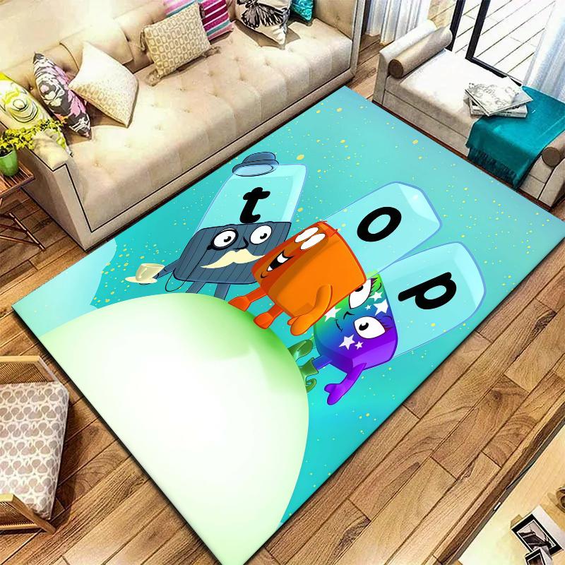 Alphablocks Carpet Rug for Living Room Bedroom Home Sofa Decoration,Kids play Nonslip Floor Mat