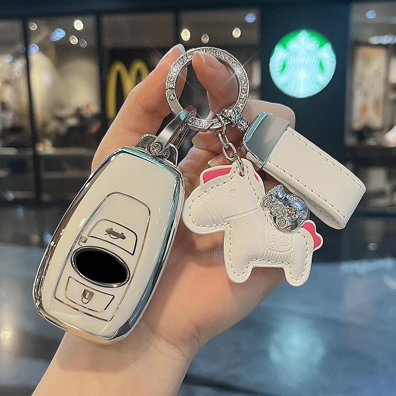 TPU Car Key Case Cover Shell Protector Fob For Subaru BRZ SV XV Forester Outback Legacy Crosstrek Impreza WRX Wrx Levorg