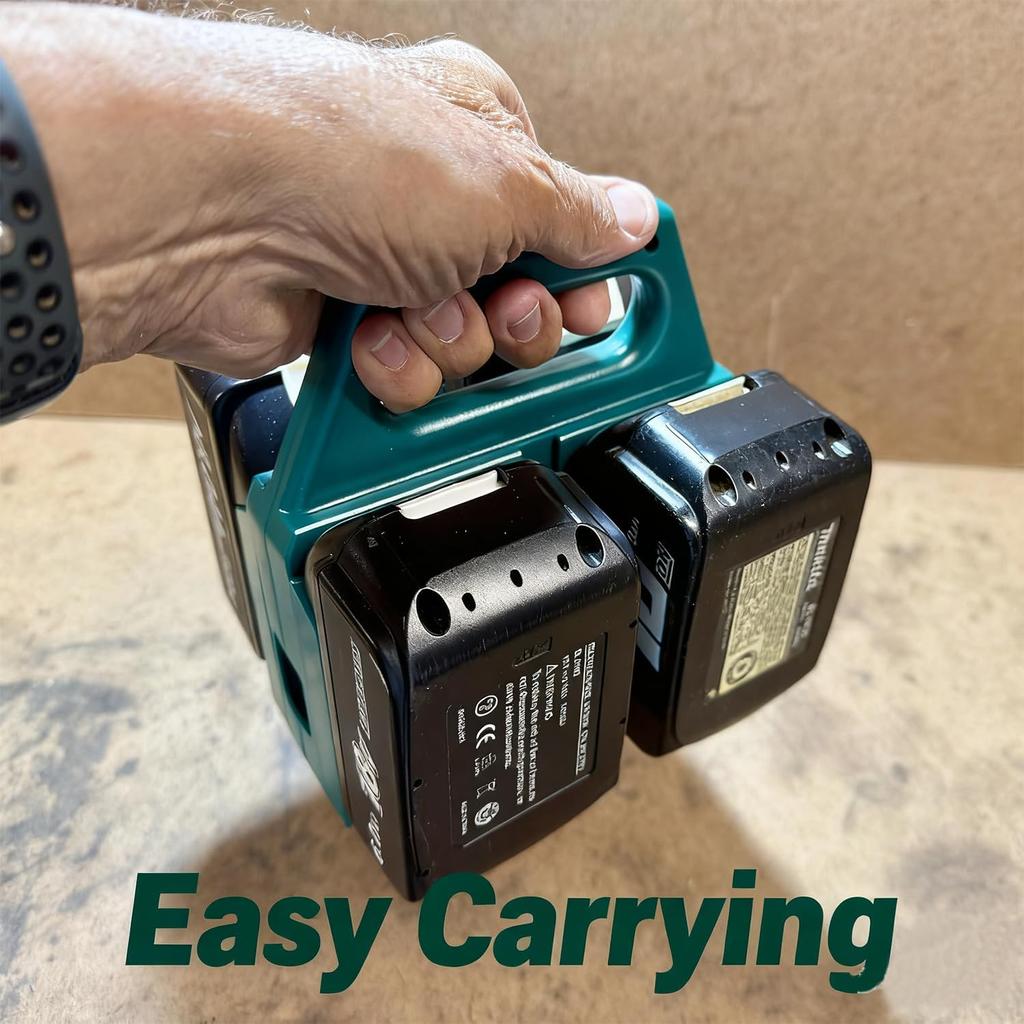 Крепежные устройства Стойка для хранения аккумуляторов 4 слота/6 слотов 3D-печать Держатель для аккумуляторного инструмента Основание Прочное Ударопрочное для Makita 18V