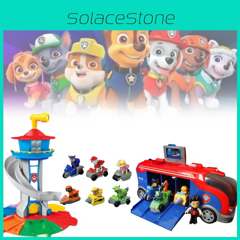 Cute Dog Themed Pullback Bus Toy 32.5cm Bright Colors For Kids Learning Fun