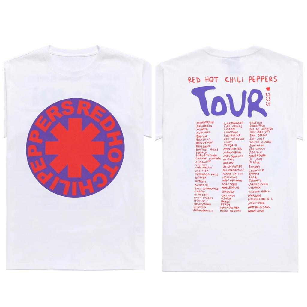 Red Hot Chili Peppers RHCP Unisexs 100Cotton album graphics Tshirt New Summer spring Women oversized hiphop Y2k fashion Tshirt