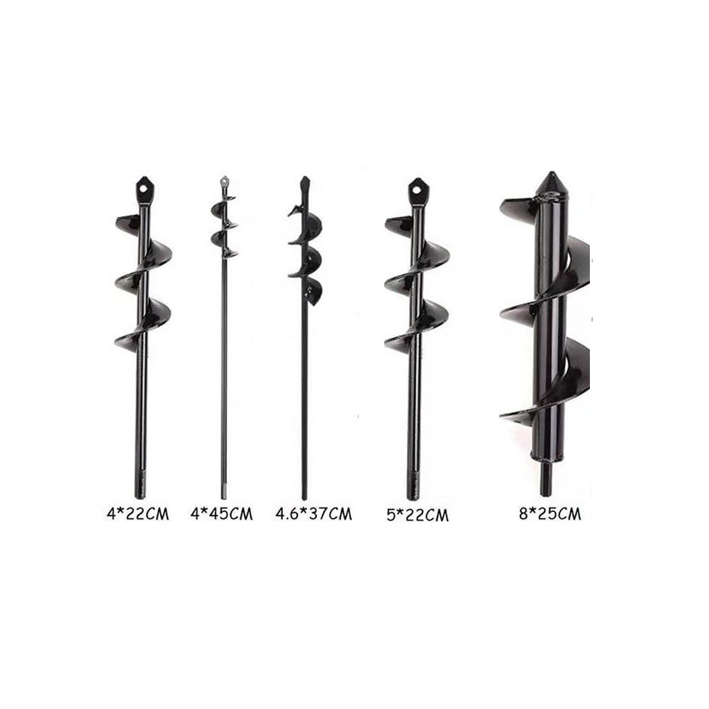 Инструмент для сеялки, шнек, сверло со спиральным отверстием, садовая посадка, маленькая земляная сеялка, бур для забора