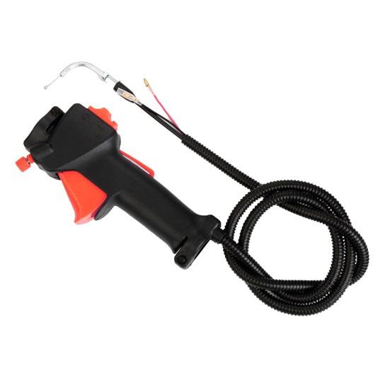 Handle Switch Durable Freely Retractable Strong Sturdy Stable Good Compatibility Plastic Grass Trimmer Throttle Control Handle with Switch for Garden