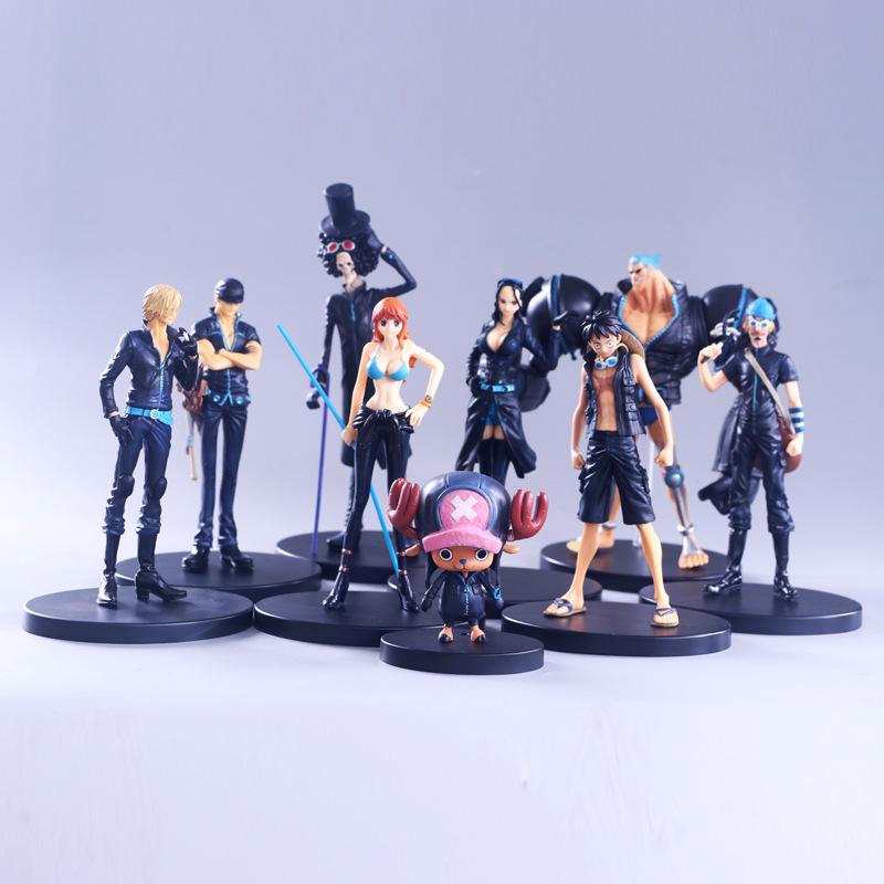 Аниме DXF One Piece Film Gold Grandline Men 9 шт./набор Персонажи 15-й годовщины Фигурка Луффи Коллекционные игрушки