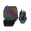 Светящаяся одноручная игровая клавиатура Limei GK103S и мобильный конвертер