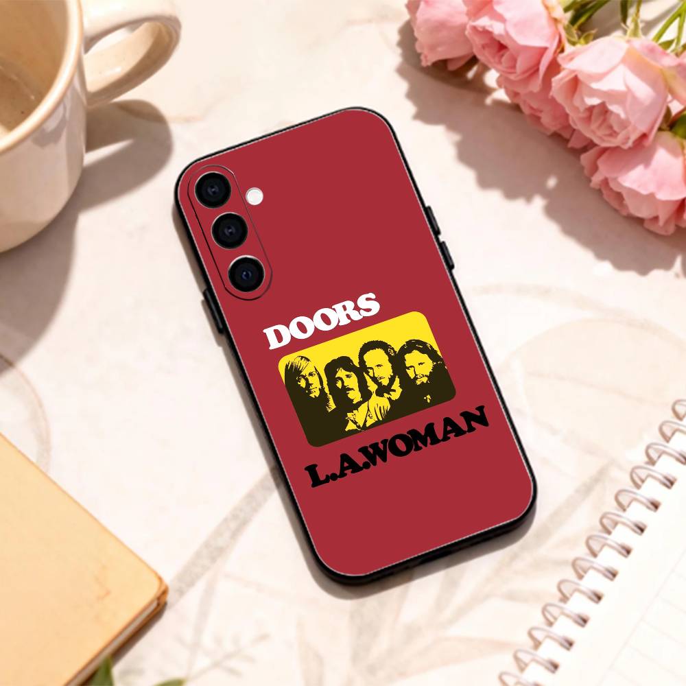 Psychedelic rock The Doors phone Case For Samsung Galaxy A73,A72,A71,A70,A53,A52,A51,Others Soft Black Shell