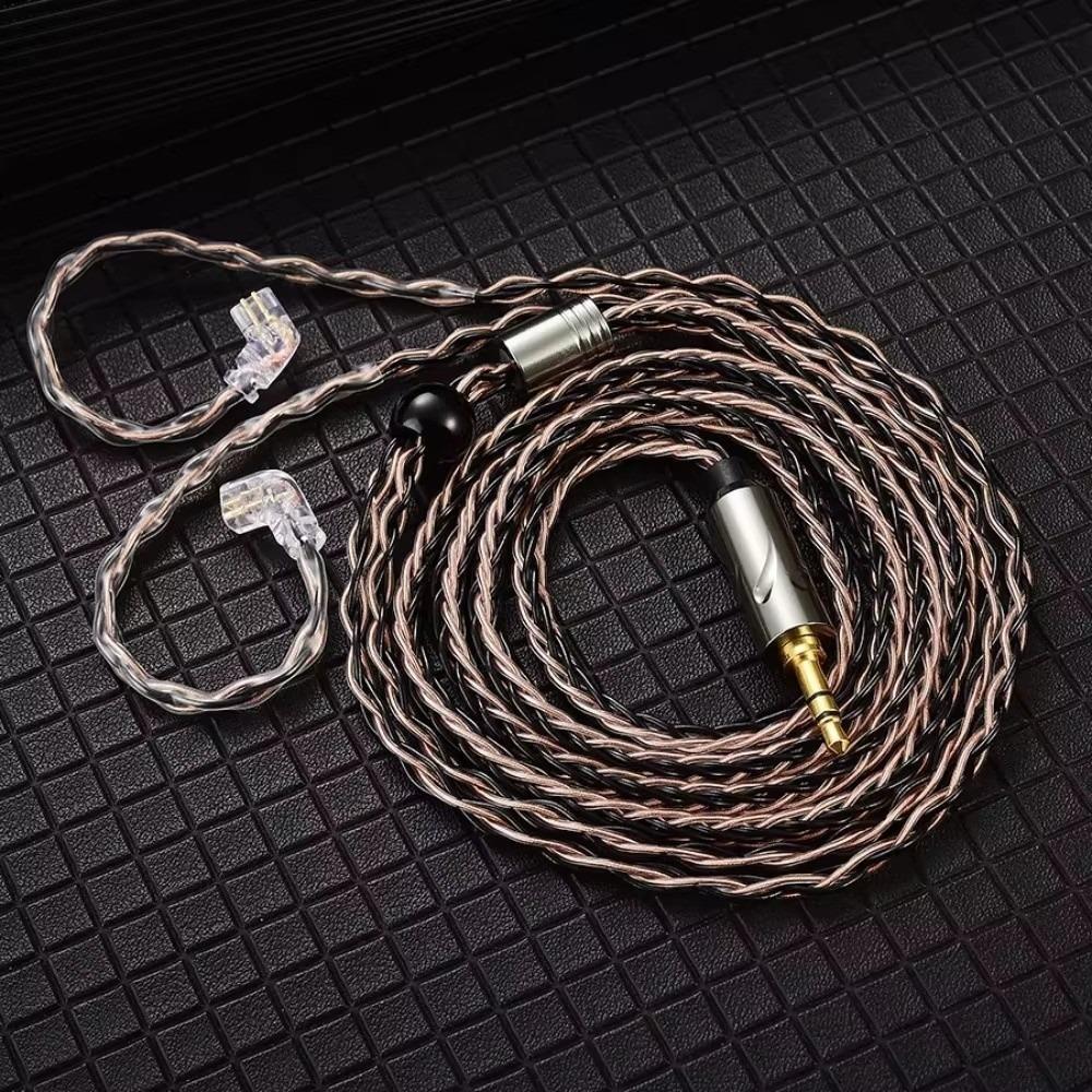 8-Strand QKZ T1 Headphone Upgrade Cord 2Pin KZ Earphone Replacement Cable Music Enthusiasts