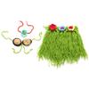 Baby Photography Costume Headband & Handcrochet Grass Skirt Corsage for Newborn Skin-Friendly Clothes Infant Photo Suit