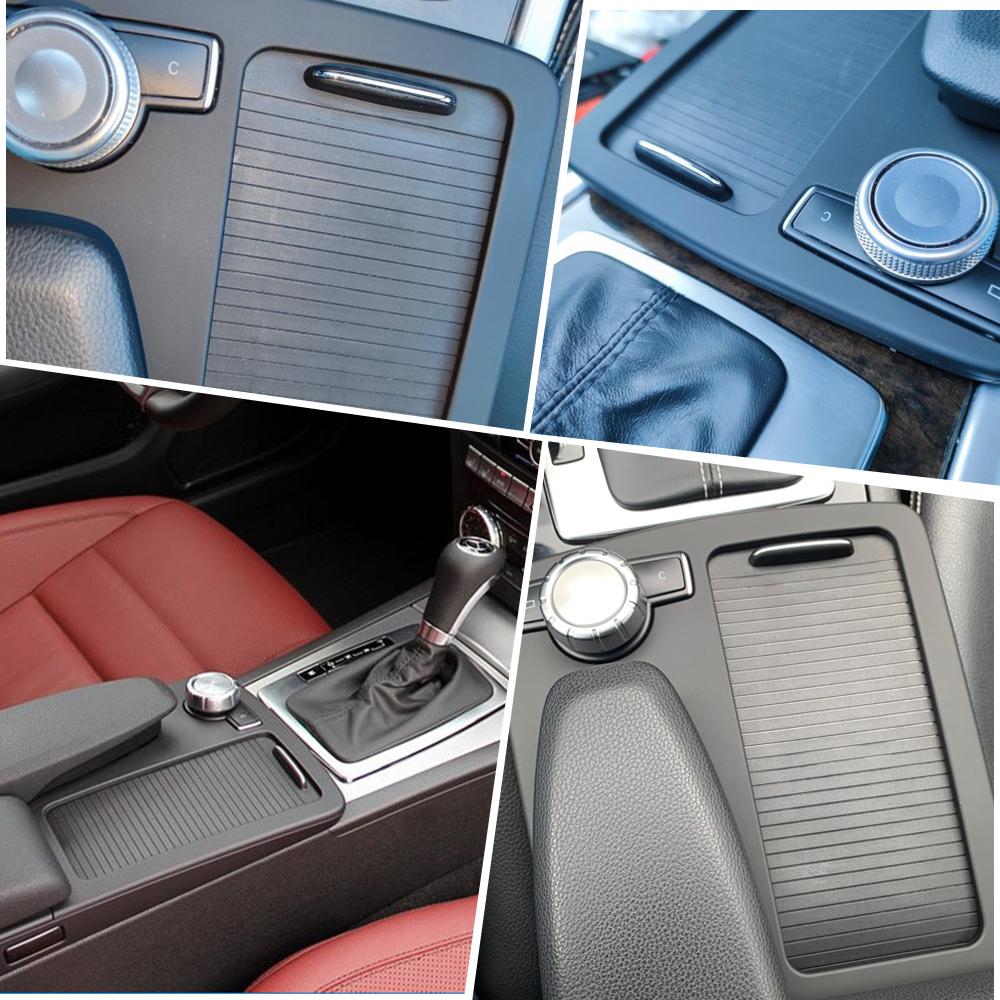 Центральная консоль автомобиля для Mercedes Benz W204 C C180 C200 C220 E W212 E260 E300, подстаканник, накладка на панель + крышка рулонной шторы