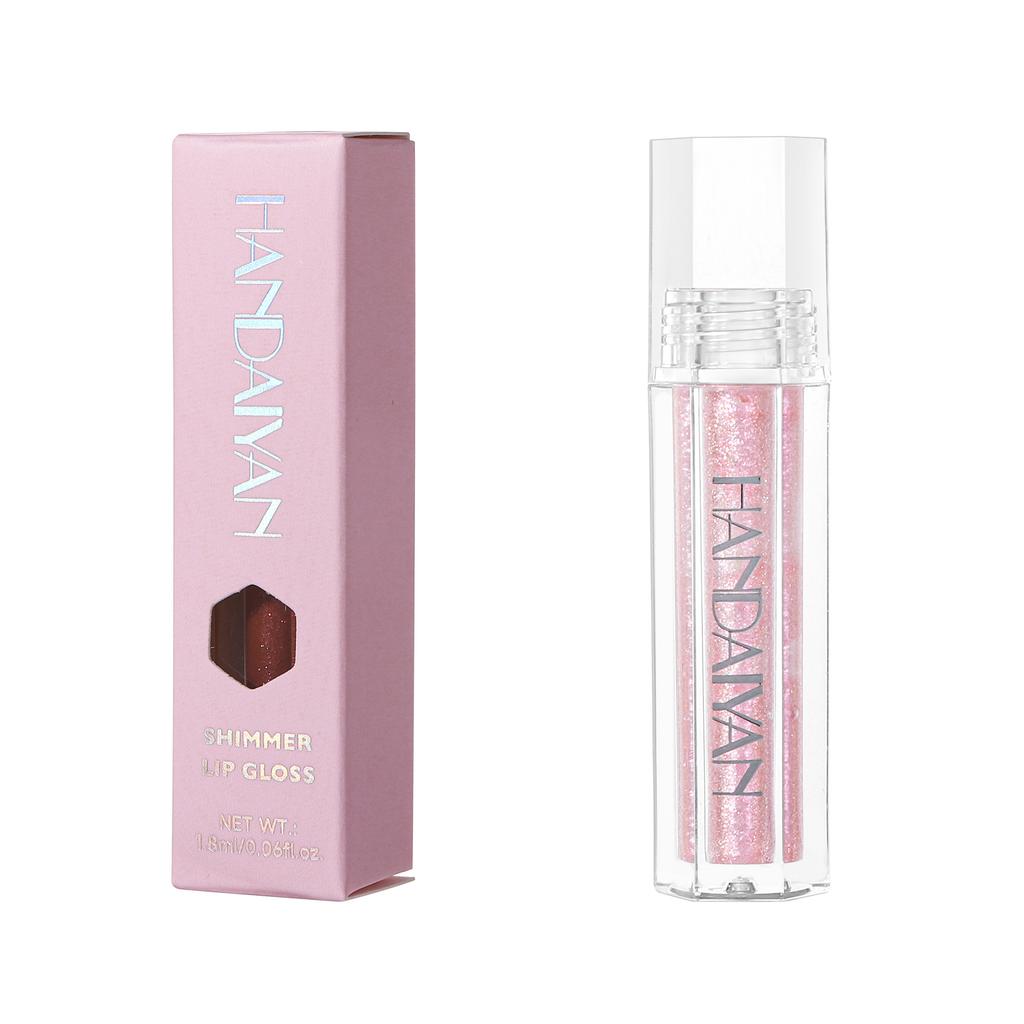 Hydrating Matte Glitter Liquid Lip Gloss , Moisturizing Transparent Plumping Lip Gloss, Tinted for Lip Care and Dry Lip,Glow Oil