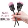 1 шт., кисть для пыли с розой для дизайна ногтей, кисть для красоты, кисти для румян, кисти для пудры, модные гель-аксессуары для ногтей, материалы, инструменты, мягкие