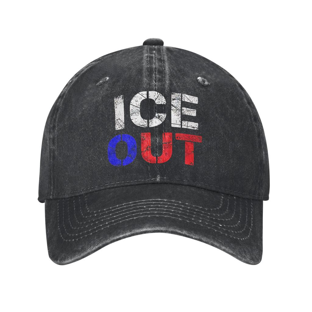 Men Women ice Out Anti Ice Minneapolis Abolish Ice Caps Wear Baseball Cap Vintage Trucker Hats Adjustable