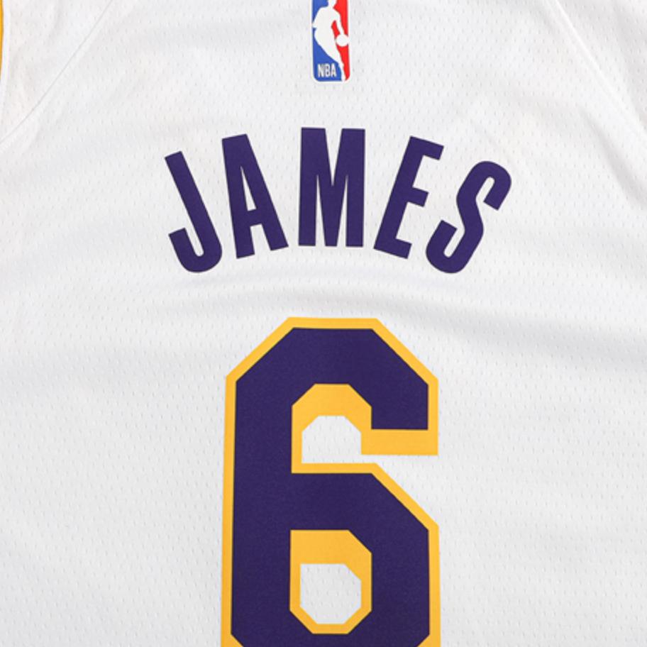 Nike Повседневный спортивный костюм Lakers Team James 6 Jersey Kids Sportswear Белый 3Z2B7BZ1P-LAK06
