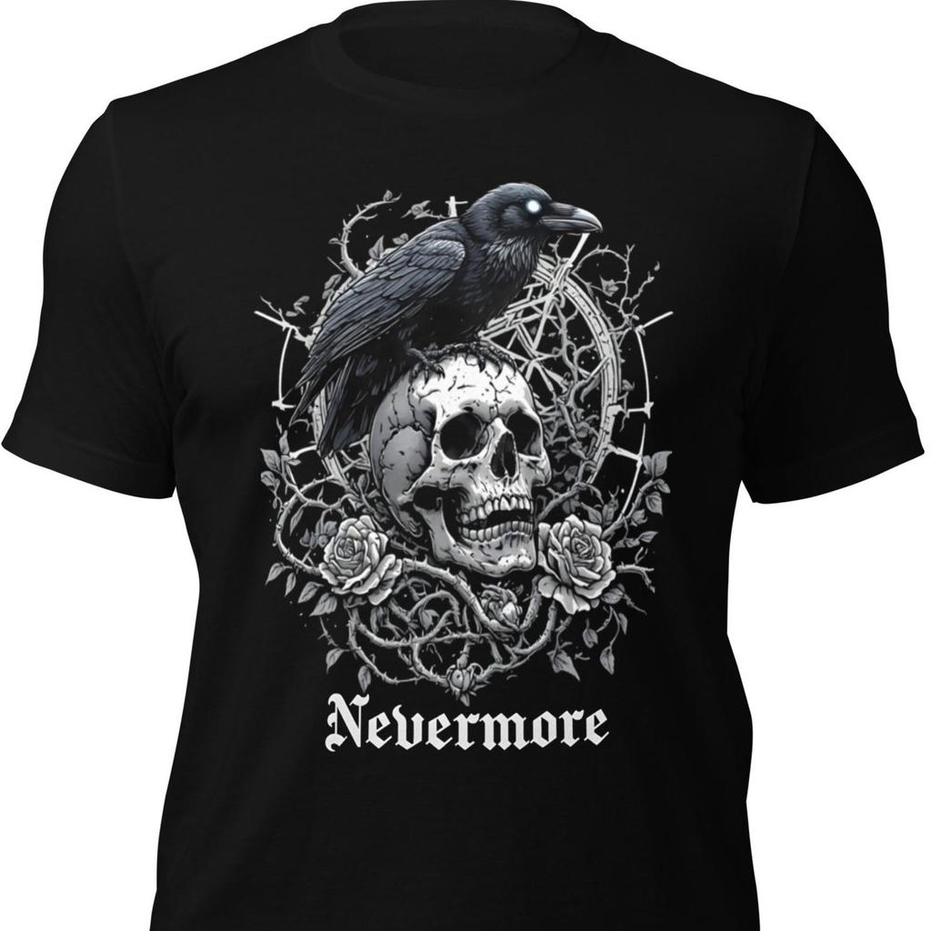 Skull and crow Unisex t-Shirt and kids T-Shirt